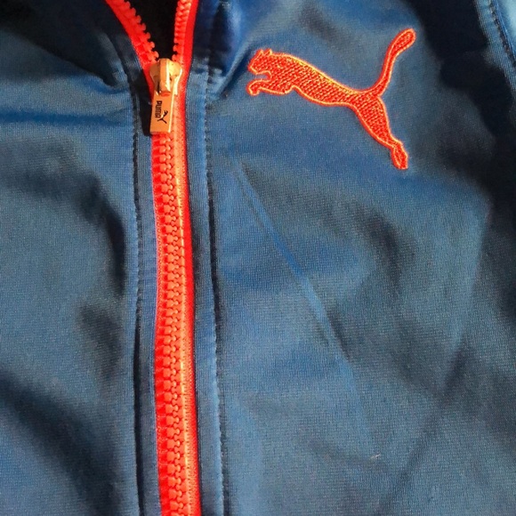 Puma Blue and Orange Puma Jacket - Picture 5 of 6